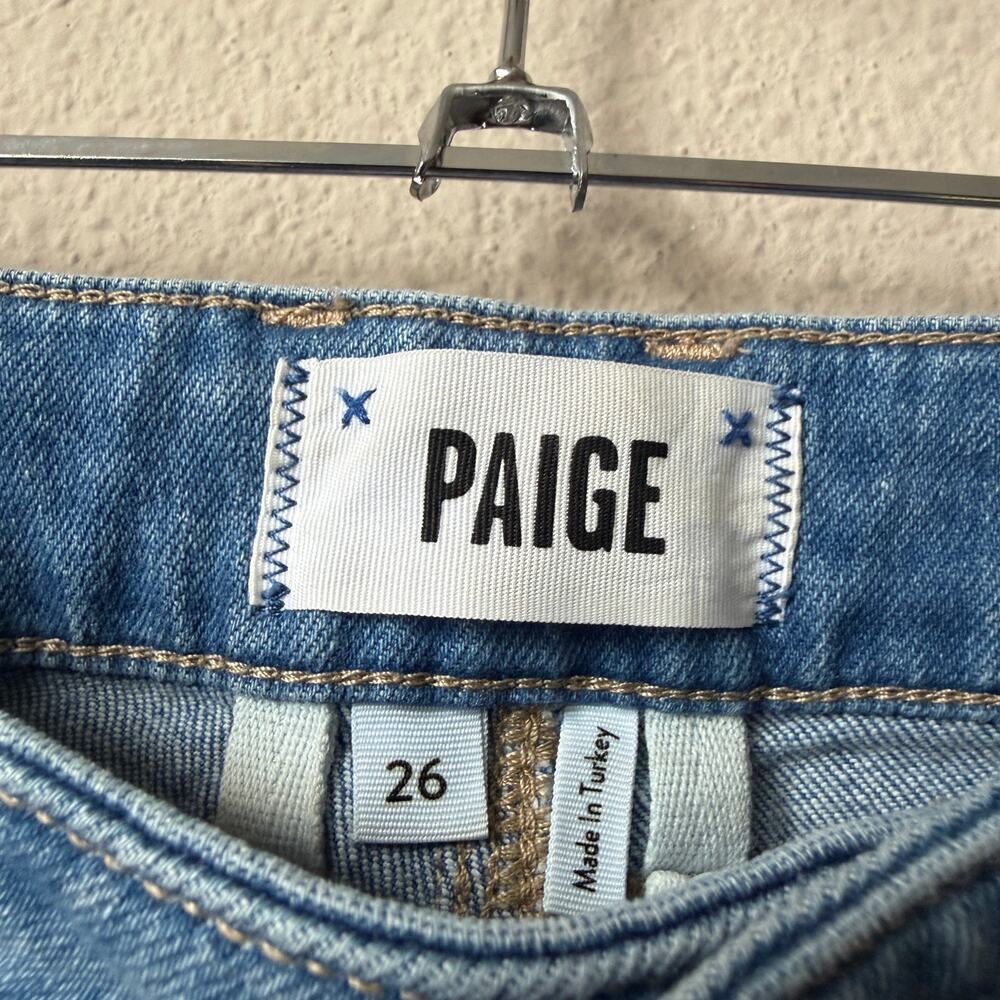 PAIGE Relaxed Colette Jeans in Lovey Shadow Inset Size 26 - Picture 4 of 6